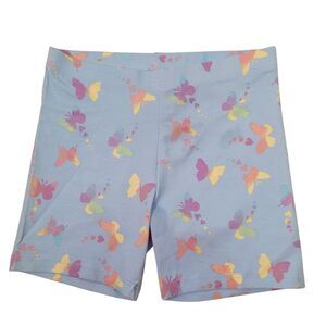 Member's Mark Girls Favorite Butterflies Print Blue Cartwheel Shorts - Size 7/8